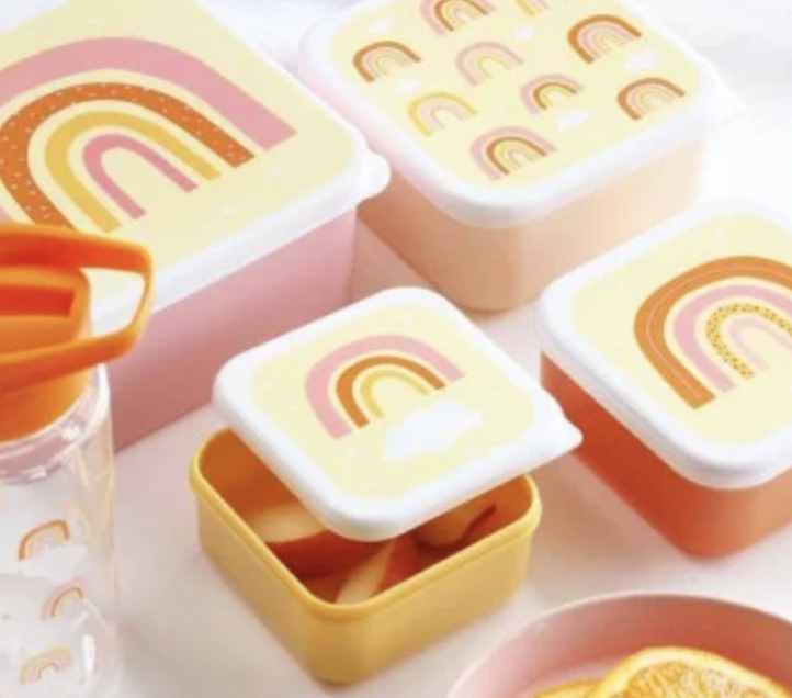 Boîte à goûter - snack box - Arc-en-ciel