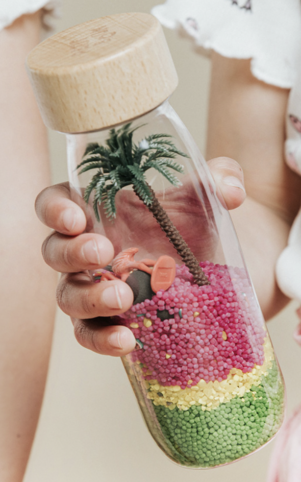 Bouteille sensorielle - SPY - Flamingo