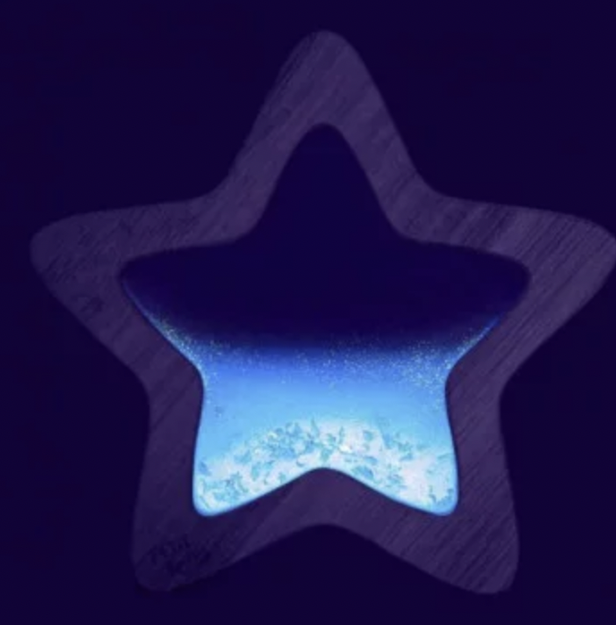 Bouteille sensorielle - Étoile bleue Orionis