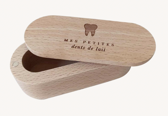 Boîte à dents de lait - en bois Zakuw