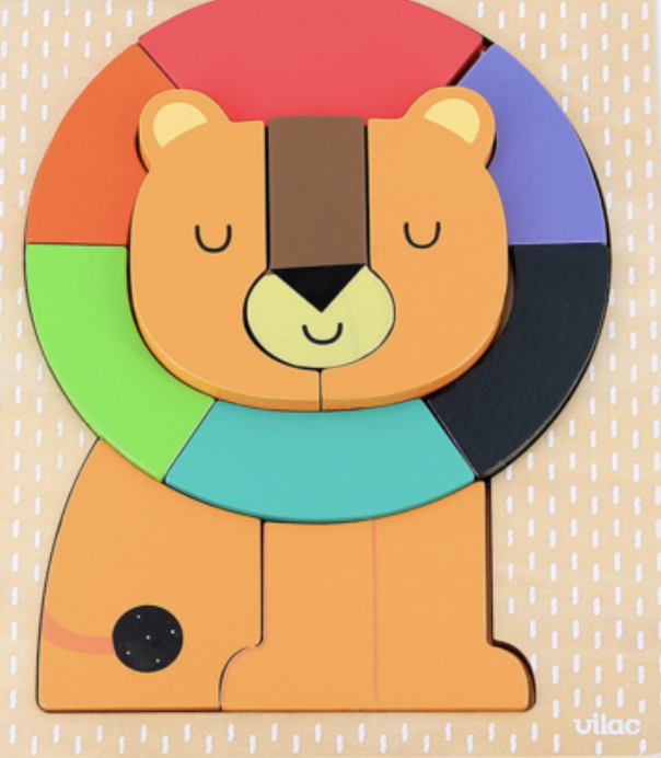Puzzle / encastrement en volume - Lion