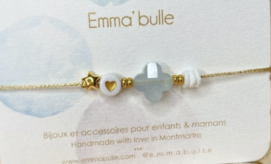 Bracelet "Les Délicates" - Bleu Glacier