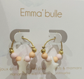 Boucles d'oreilles "Les Chanceuses Etoile " - Rose