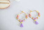 Boucles d'oreilles "Les Ravissantes" - Lilas