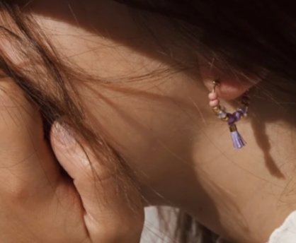 Boucles d'oreilles "Les Ravissantes" - Lilas