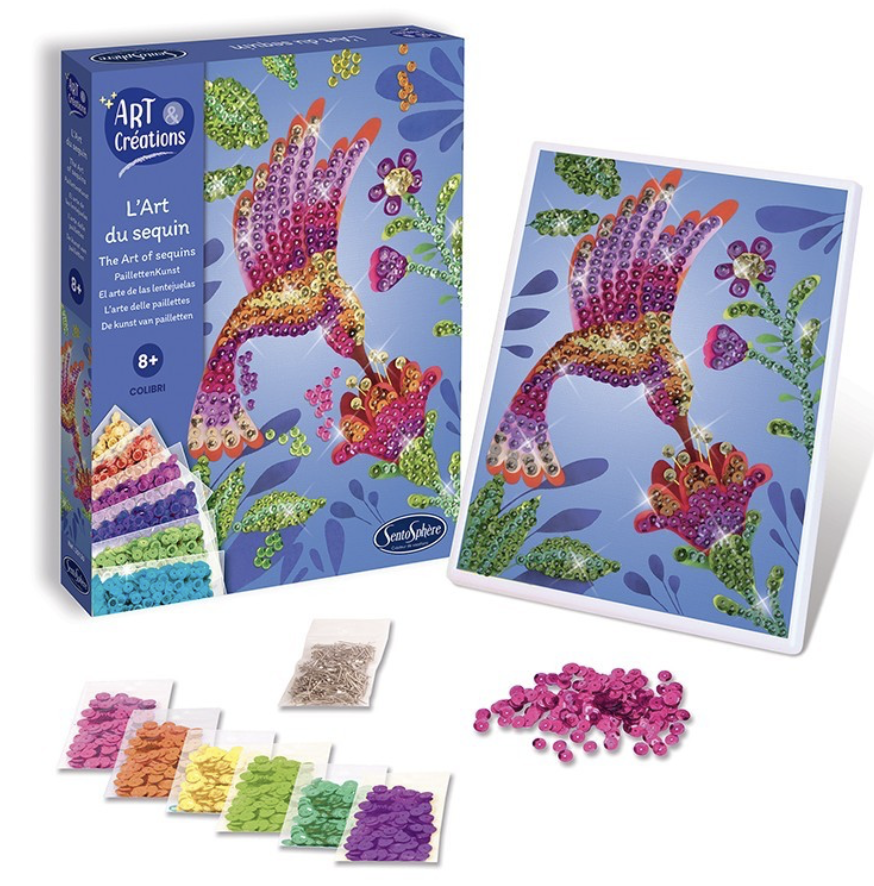 L'Art du Sequin : Colibri