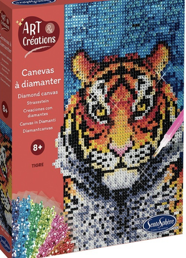 Canevas à diamanter  : Tigre