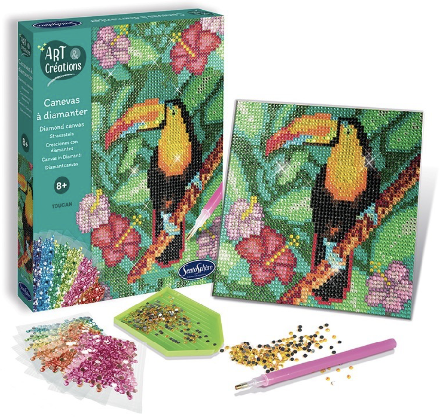 Canevas à diamanter  : Toucan