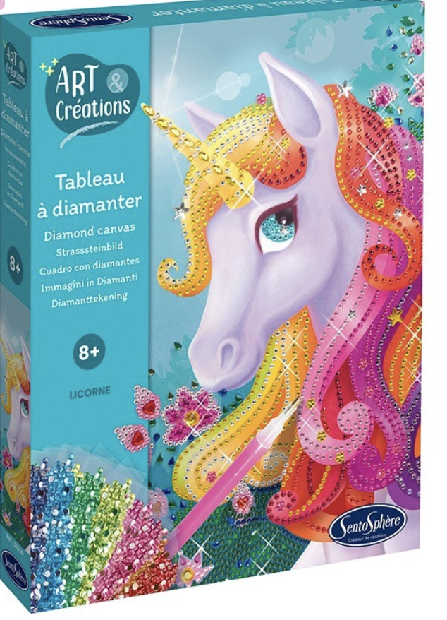 Tableau à diamanter - Licorne