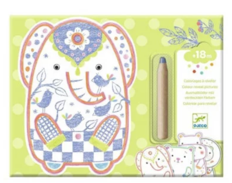 Coloriages à révéler - Animaux sauvage