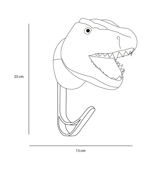 Patère murale - T-Rex