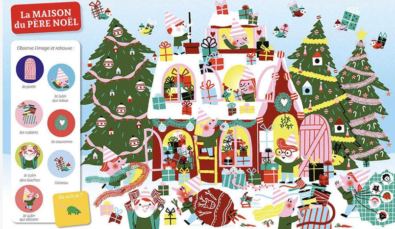 Cherche et trouve des tout-petits - à Noël