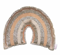 suspension murale - arc en ciel beige