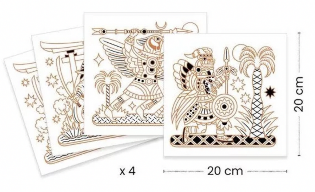 Coloriages brillants - Guerrier