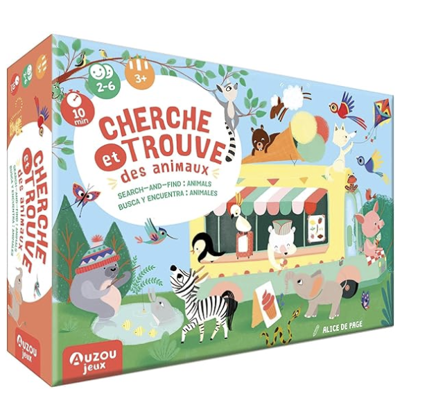 Jeu cherche et trouve des animaux