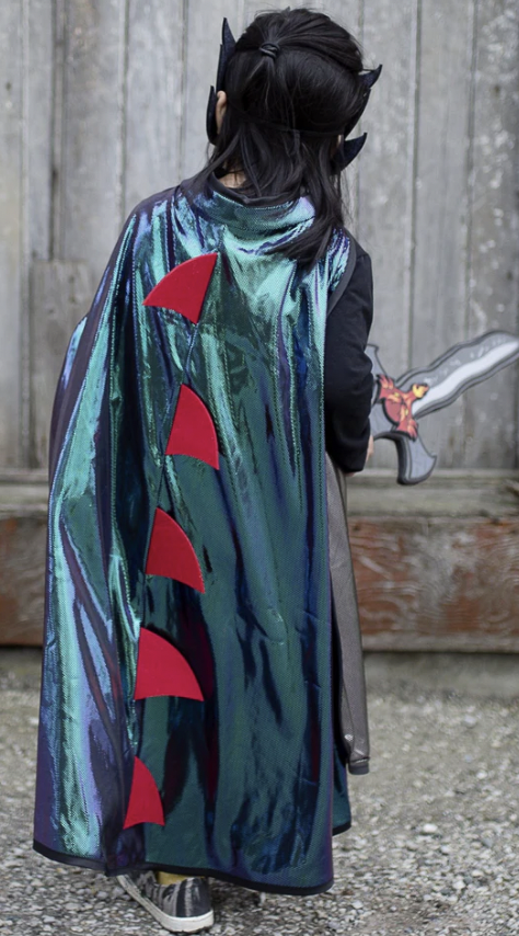 Déguisement - Dragon Masque et Cape Réversible - T 5/6 Ans