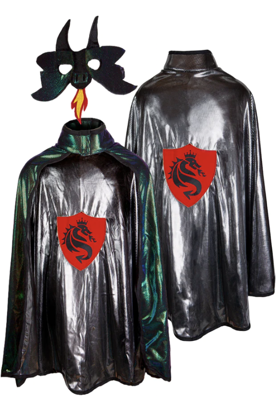 Déguisement - Dragon Masque et Cape Réversible - T 5/6 Ans