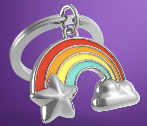 Porte clés - Arc-en-ciel