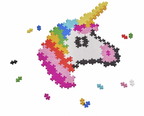 Puzzle PlusPlus Licorne - 250 pièces