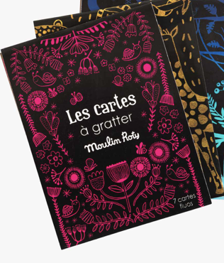 Cartes à gratter  - diff coloris