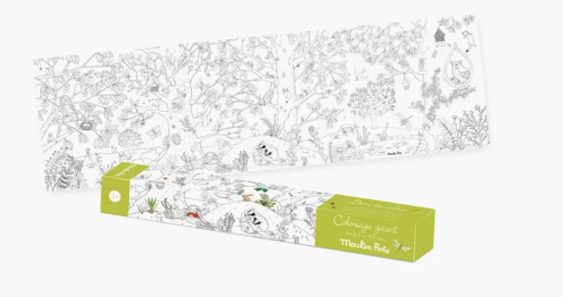 Coloriage géant - Le botaniste - Le jardin du Moulin