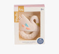 Hochet anneau de dentition caoutchouc - le cygne