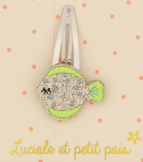 Barrette - Poisson à pois