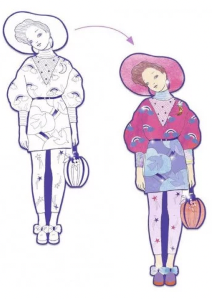 Coloriage Mode - Zaho et ses amies