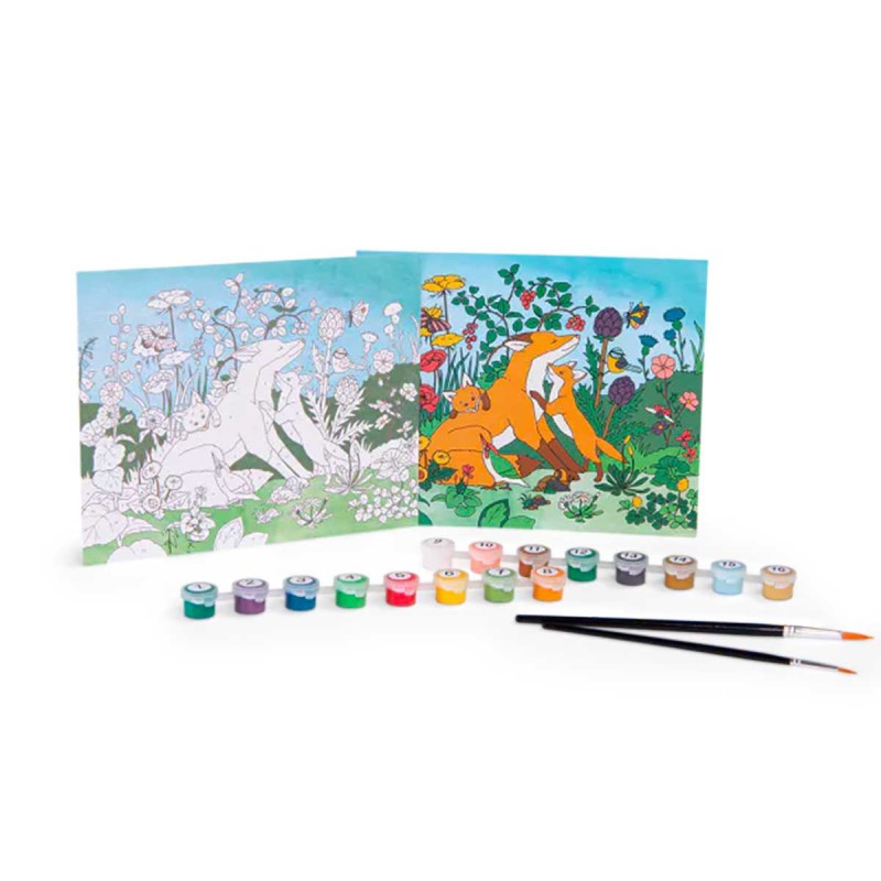 Peintures au numéro jardinier - Le jardin du moulin