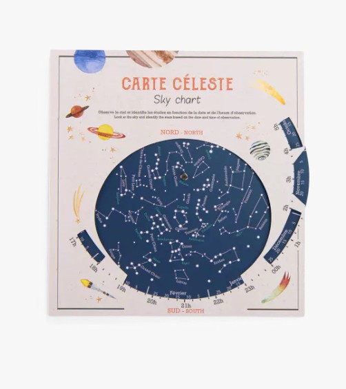 Carte celeste - Le Jardin du Moulin