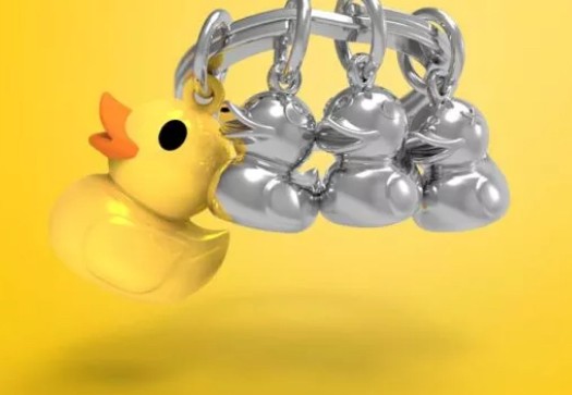 Porte clés - Famille canard