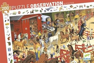 Puzzle observation - Équitation