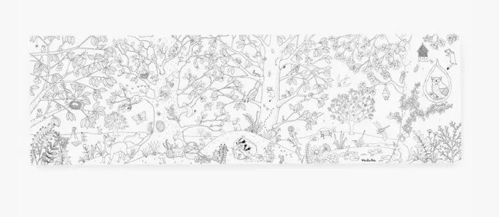 Coloriage géant - Le botaniste - Le jardin du Moulin