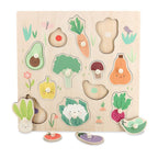 Puzzle encastrement - Les légumes du jardin Cubeely