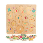 Puzzle encastrement - Les légumes du jardin Cubeely