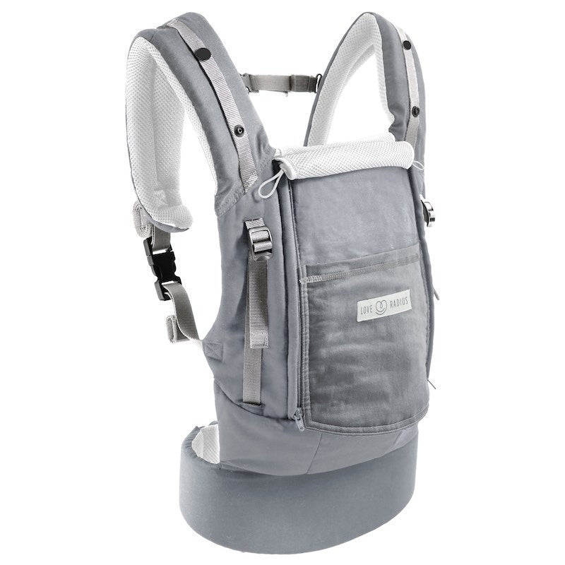 Porte-bébé PhysioCarrier + kit d’extension - Gris Éléphant