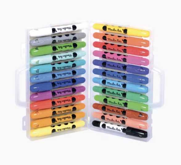 Boîte de 24 crayons de cire- Les popipop