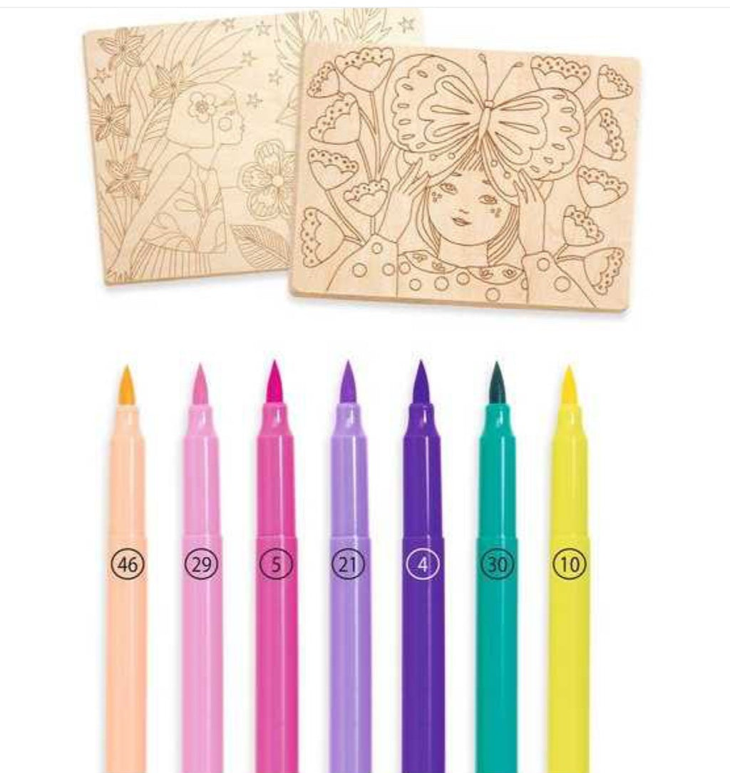 Coloriage bois - sweet girls