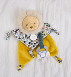 Boh’aime - Lion doudou attache sucette