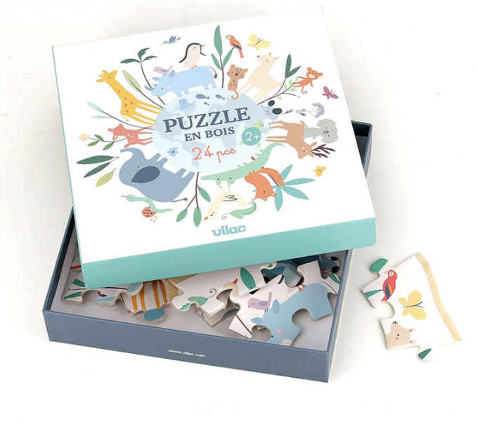 Puzzle rond - Le monde  24 pièces