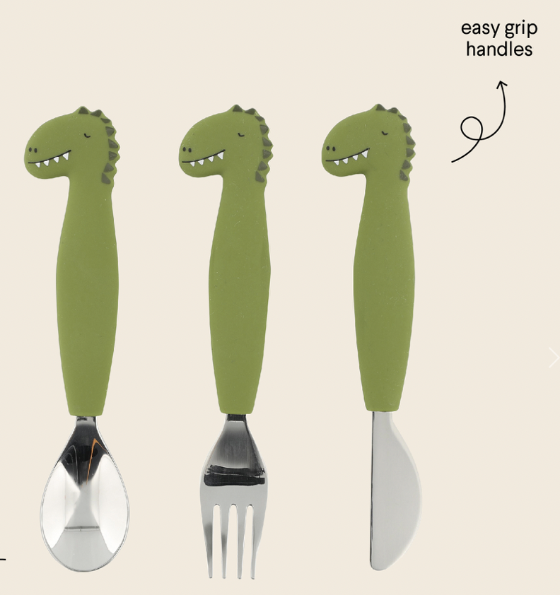 Couverts en silicone - Mr Dino