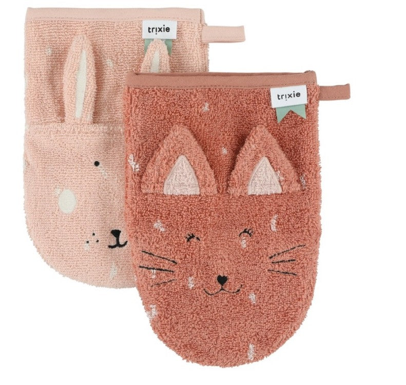 Gant de toilette - Mrs Cat- Mrs Rabbit