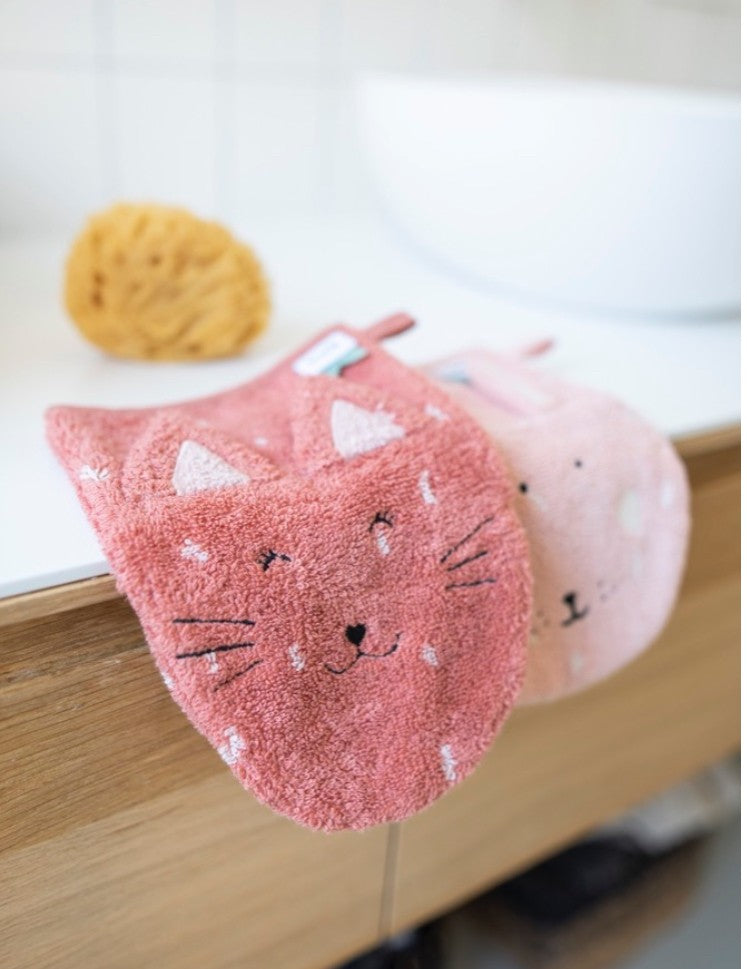 Gant de toilette - Mrs Cat- Mrs Rabbit