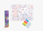 Mon set silicone à colorier + 5 feutres - Les Toupitis