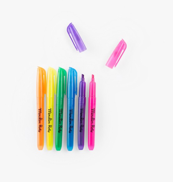 6 feutres fluo - Les Loufoques