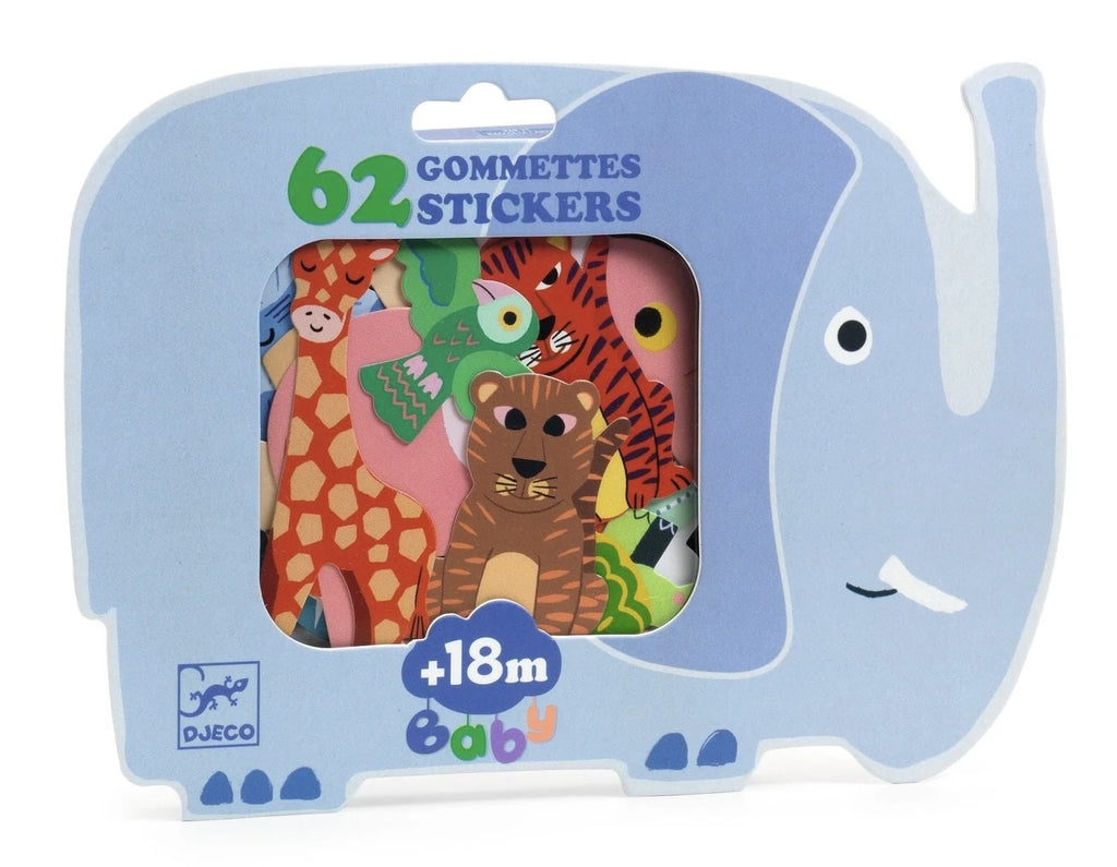 Gommettes Stickers Baby - Animaux de la savane