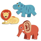 Gommettes Stickers Baby - Animaux de la savane