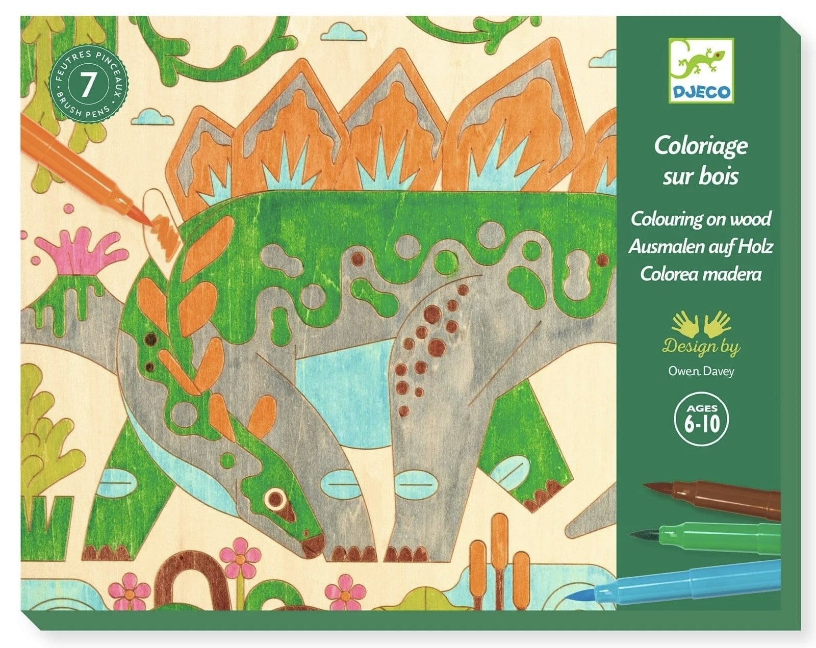 Coloriage bois - Dino World