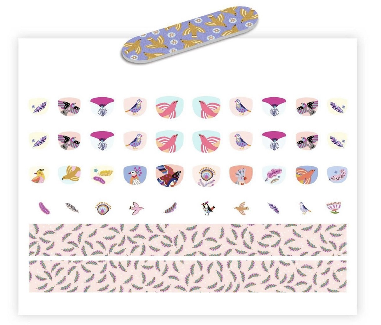 Nails stickers- Plume