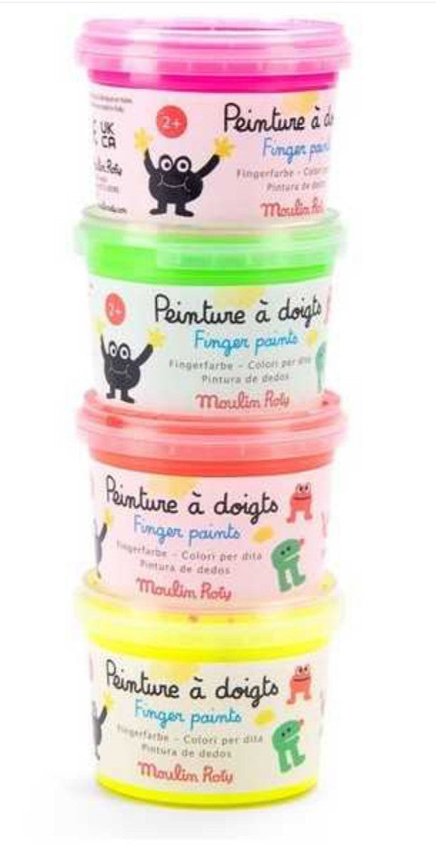 Peinture à doigts fluo - Les Schmouks